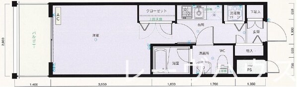 ピュアドームエスパリエ博多の物件間取画像
